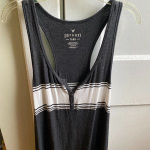 Soft&Sexy Racerback Henley, Tank Top
